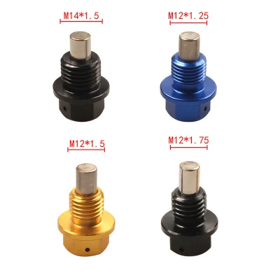 Auto Tuning Parts Oil Pan Screw Magnetic Oil Drain Screw Custom Aluminum Transmission Magnetic Oil Plug